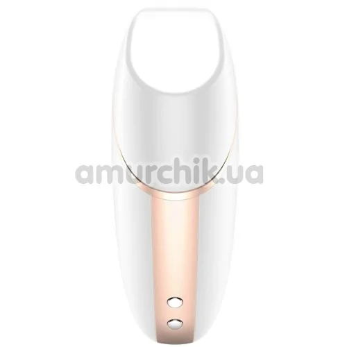 Симулятор орального сексу з вібрацією для жінок Satisfyer Love Triangle, білий