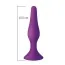Анальная пробка Mai Attraction Pleasure Toys №35, фиолетовая - Фото №2