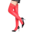 Чулки Star Night PU Leather Thigh High Stockings, красные - Фото №1