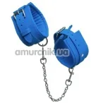 Фіксатори для рук Loveshop Luxury Fetish Cuffs With Chain, сині - Фото №1