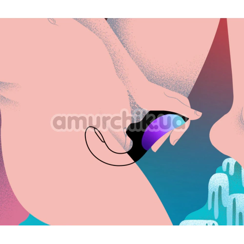 Звуковой стимулятор с вибрацией Lelo Enigma Double Sonic (Лело Энигма Дабл Соник), фиолетовый