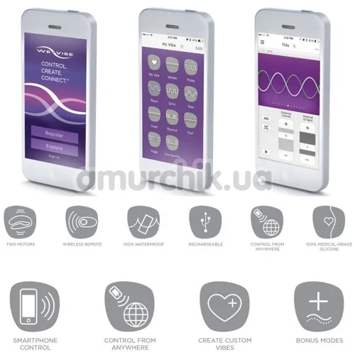 Вибратор We-Vibe 4 Plus Purple (ви вайб 4 плюс фиолетовый)