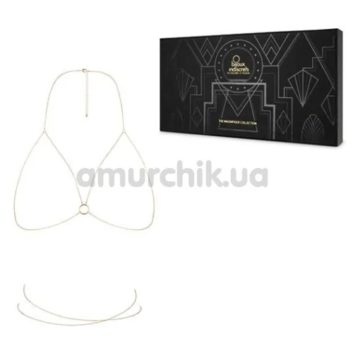 Прикраса для тіла Bijoux Indiscrets The Magnifique Collection Magnifique Bra Chain, золота