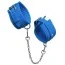Фіксатори для рук Loveshop Luxury Fetish Cuffs With Chain, сині - Фото №1