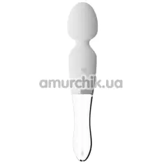 Універсальний вібромасажер Liaison Wand LED Vibrator, білий - Фото №1