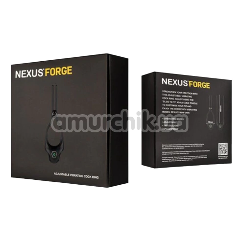 Віброкільце для члена Nexus Forge, чорне