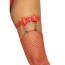 Подвязки для чулок Leg Avenue Street Chic Thigh High Bow Garter, красные - Фото №2
