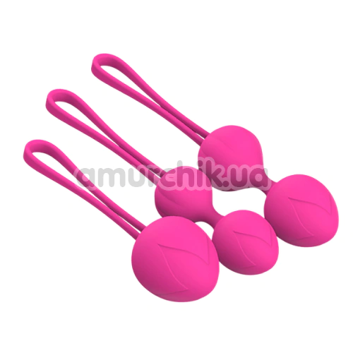 Набір вагінальних кульок Ningbo aiLe Trio, рожевий