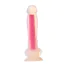 Фалоімітатор Radiant Glow In The Dark Soft Silicone Dildo Large, рожевий - Фото №3