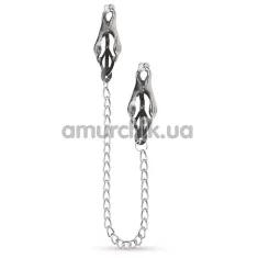 Зажимы для сосков с цепочкой Easy Toys Clover Clamps, серебряные - Фото №1