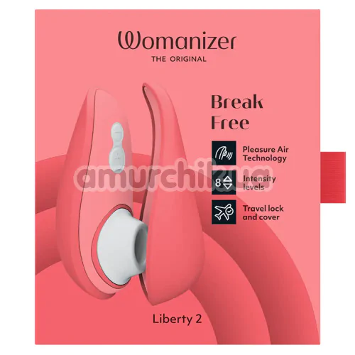 Симулятор орального секса для женщин Womanizer Liberty 2, розовый