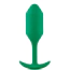 Анальная пробка со смещенным центром тяжести B-Vibe Snug Plug 2, зеленая - Фото №1