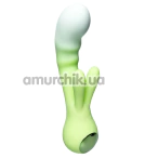 Вибратор с толчками Odeco Every Night Toys Rabbit Vibe 8309, зеленый - Фото №1