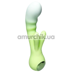 Вибратор с толчками Odeco Every Night Toys Rabbit Vibe 8309, зеленый - Фото №1