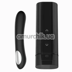 Набір з інтерактивного мастурбатора Kiiroo Onyx + і вібратора для точки G Kiiroo Pearl 2, чорний - Фото №1