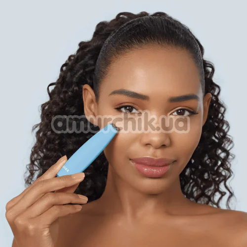 Микротоковая ручка для подтяжки кожи лица Geske MicroCurrent Face-Lift Pen 6 in 1, голубая