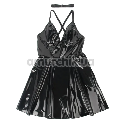 Платье Star Night Backless Wetlook Mini Dress, черное