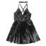 Платье Star Night Backless Wetlook Mini Dress, черное - Фото №9