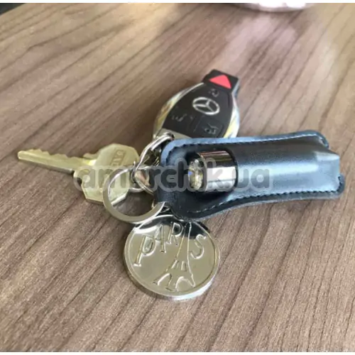 Віброкуля First-Class Bullet With Key Chain Pouch, сіра