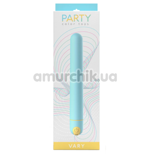Вібратор Party Color Toys Vary, бірюзовий