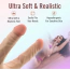 Двокінцевий фалоімітатор Dr. Skin+ 14, тілесний - Фото №11