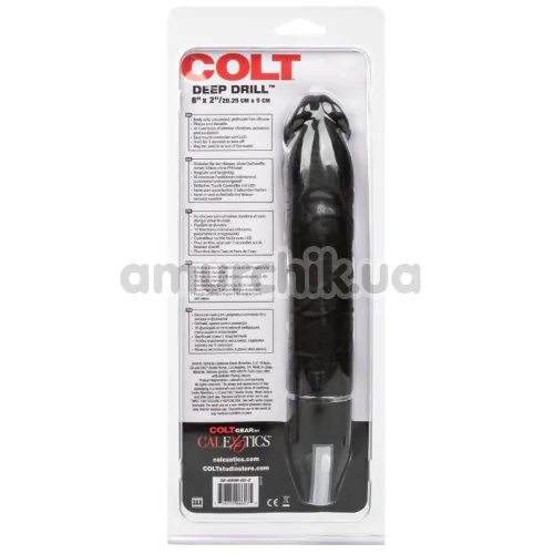 Вибратор Colt Deep Drill, черный
