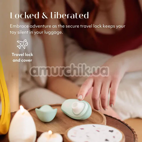 Симулятор орального секса для женщин Womanizer Liberty 2, бирюзовый