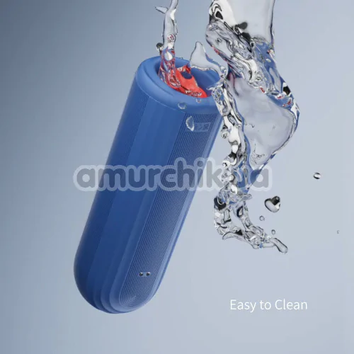Мастурбатор с вибрацией и толчками Otouch Submarine, синий
