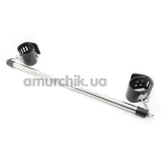 Фиксаторы для ног DS Fetish Metal Ankle Spreader Bar, черные - Фото №1