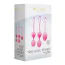 Набір вагінальних кульок S Pleasures Premium Trio Kegel Trainer, рожевий - Фото №2