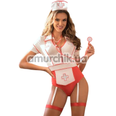 Костюм медсестры Star Night Nurse Body Set, белый: боди + головной убор - Фото №1