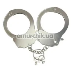 Наручники Adrien Lastic Menottes Metal Handcuffs, срібні - Фото №1