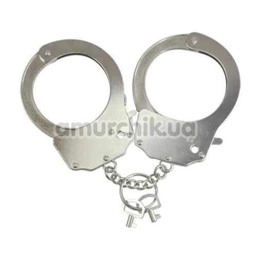 Наручники Adrien Lastic Menottes Metal Handcuffs, срібні - Фото №1